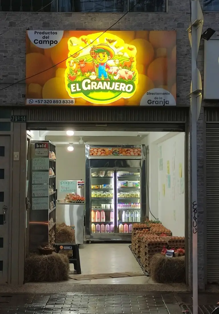 Punto físico de El Granjero en el barrio Castilla en Bogotá