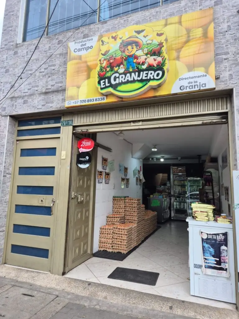 Punto físico de El Granjero en el barrio Castilla en Bogotá